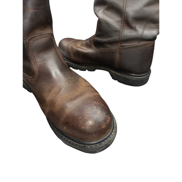 CAT Caterpillar P89516 Men\'s Steel Toe Work Leather Brown Boots Shoes 10.5 main image 12